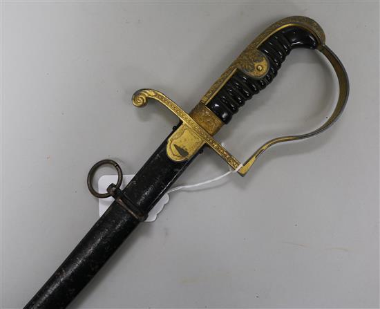 A German Army officers sword, World War II